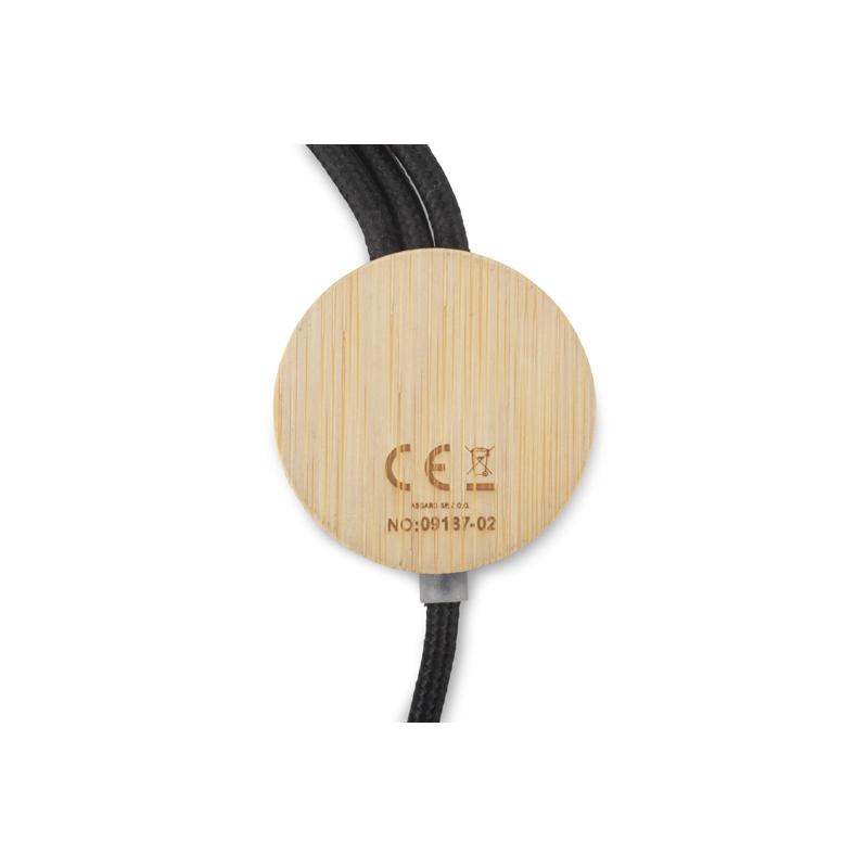 Cablu USB 4 în 1 Glowik Negru
