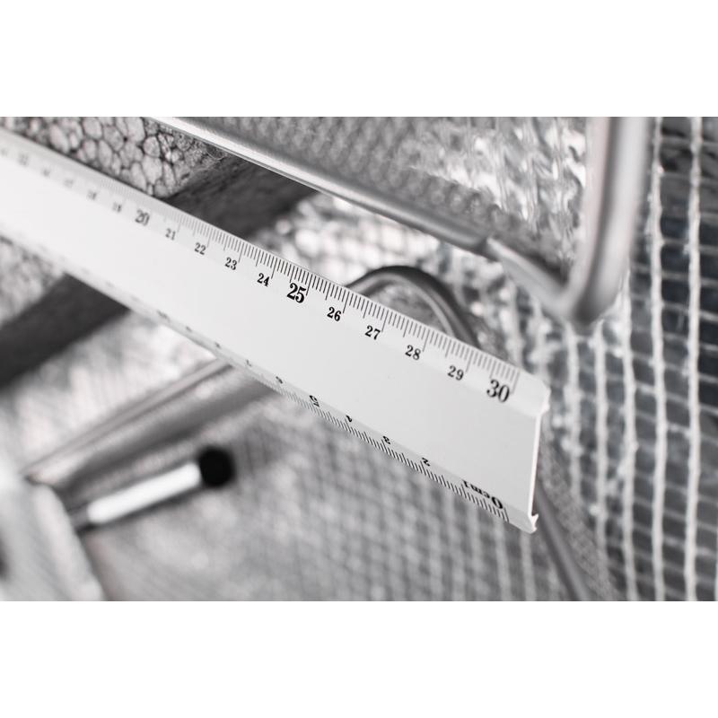 Riglă metalică 30 cm Ferra Argintiu