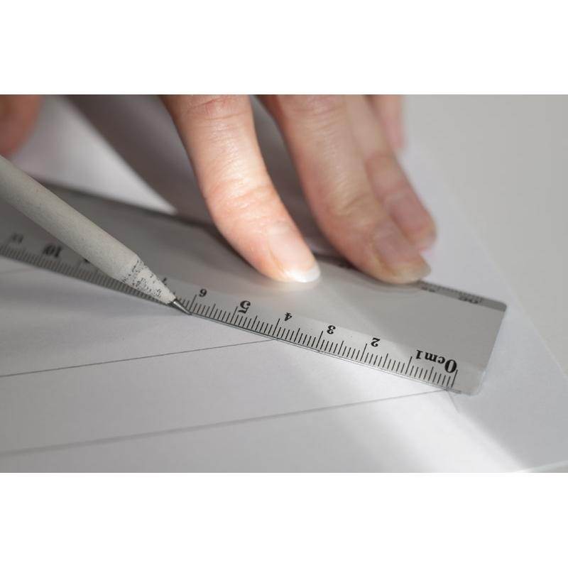 Riglă metalică 30 cm Ferra Argintiu