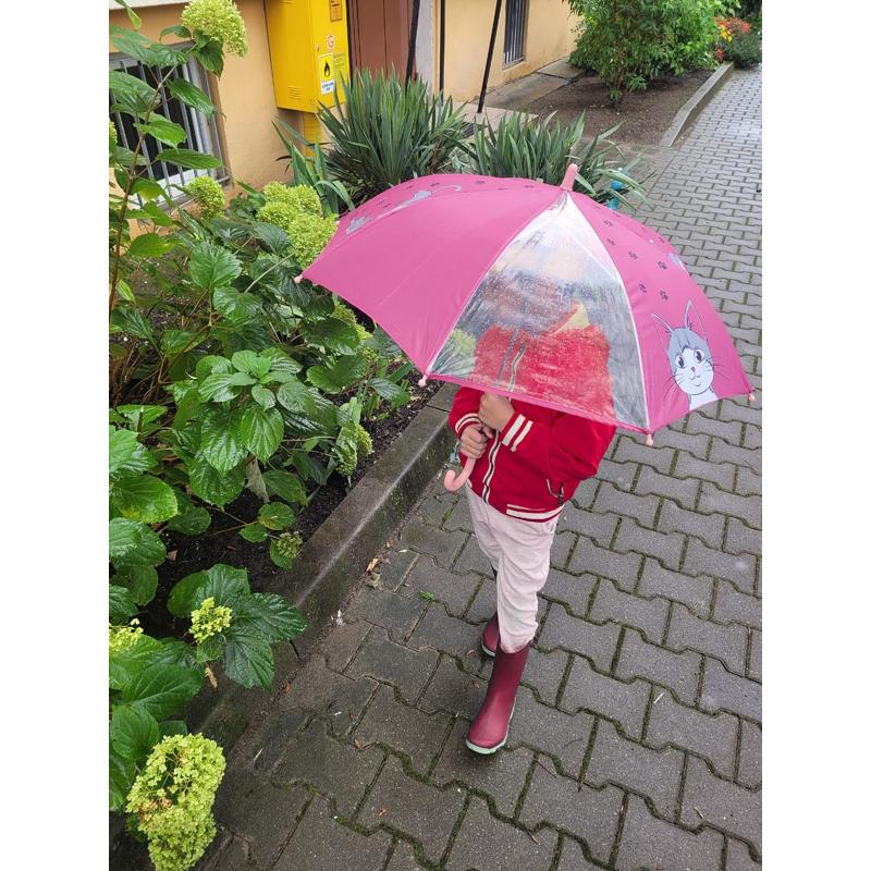 Umbrelă pentru copii Miau Roz