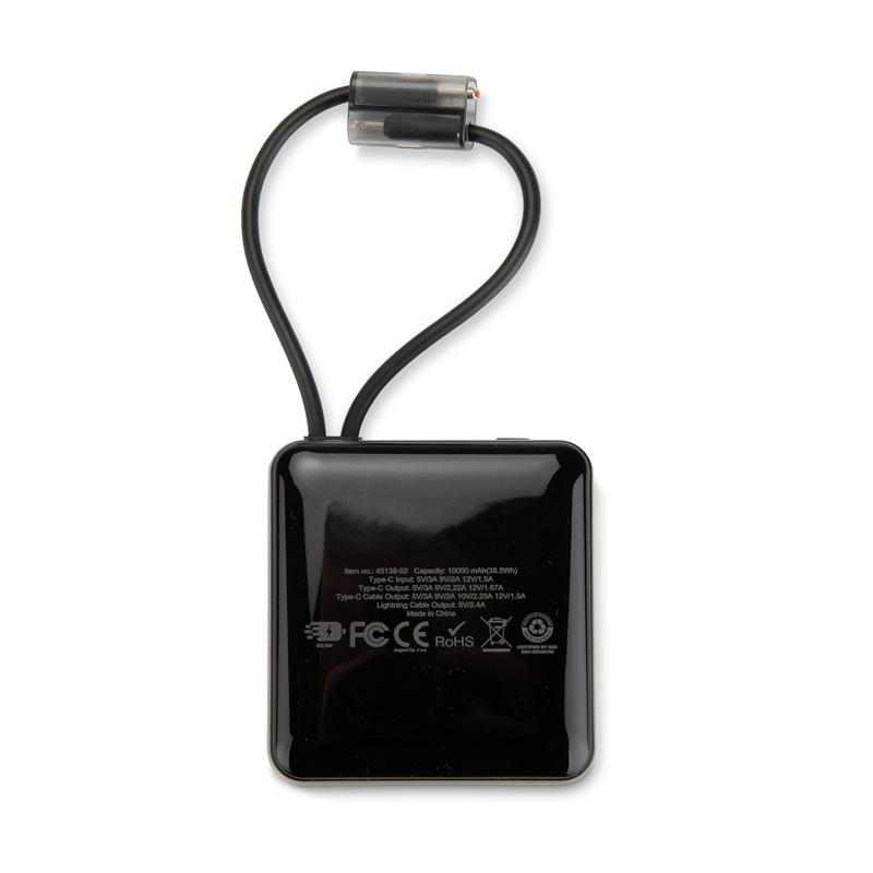 Baterie externă Lumero 10000 mAh 22,5W Negru