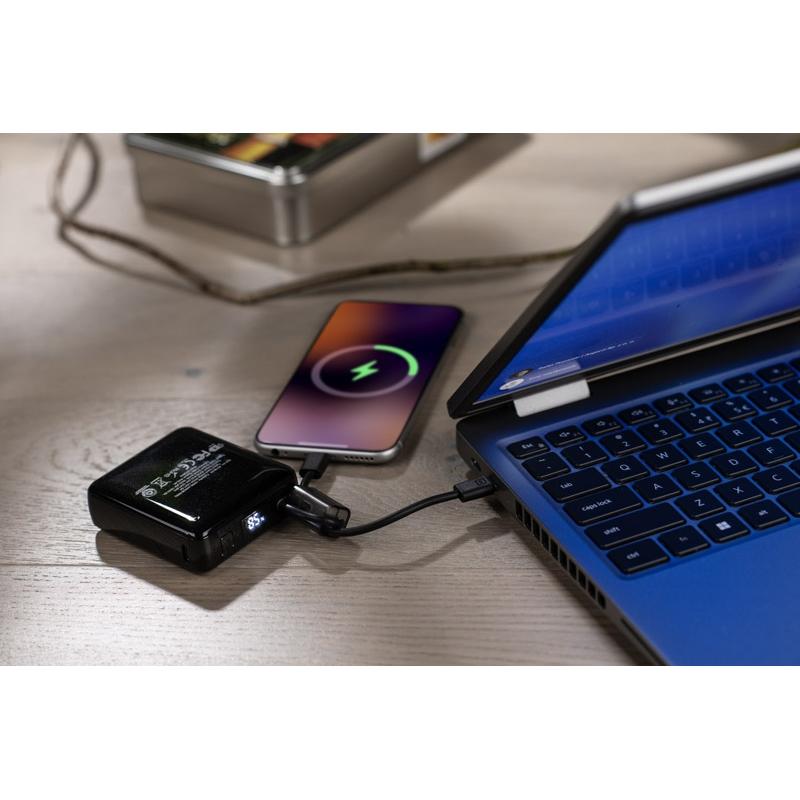 Baterie externă Lumero 10000 mAh 22,5W Negru