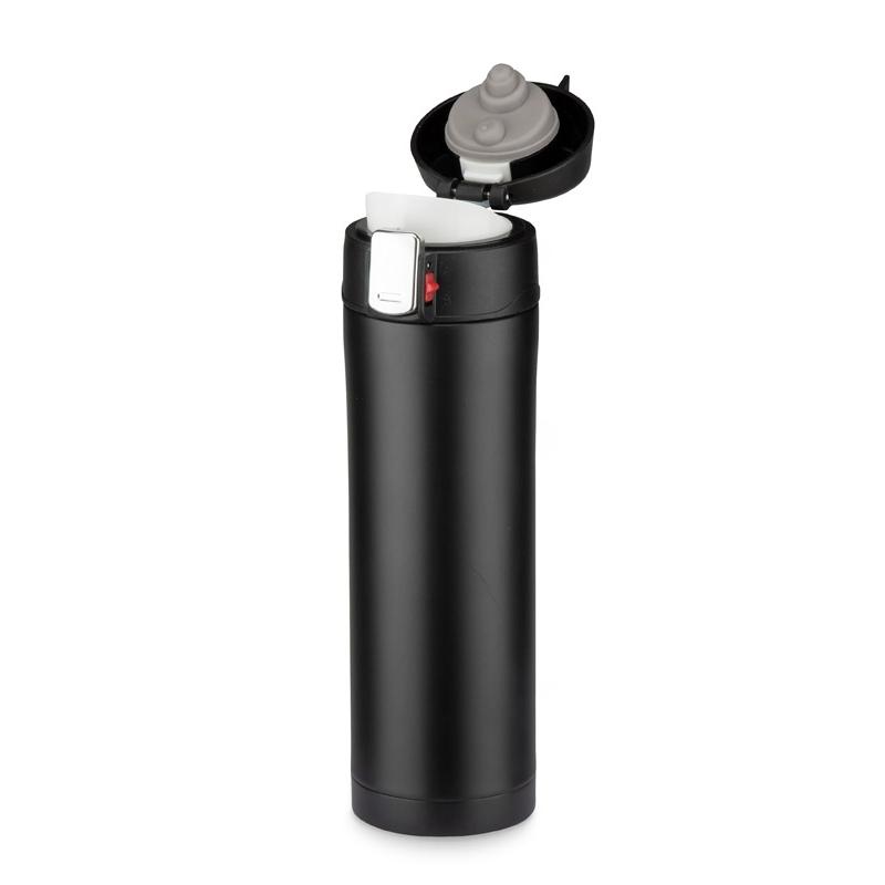 Cană termică Lock Mat 440 ml Negru