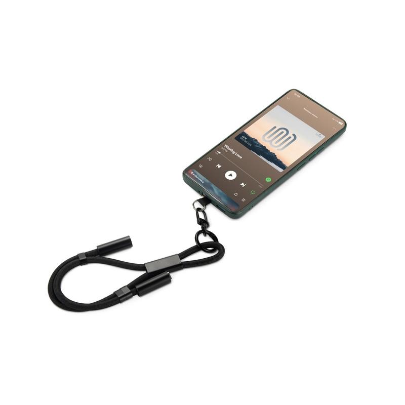 Șnur pentru telefon cu încărcare 60W Chard Mini Negru