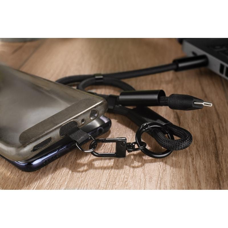 Șnur pentru telefon cu încărcare 60W Chard Mini Negru