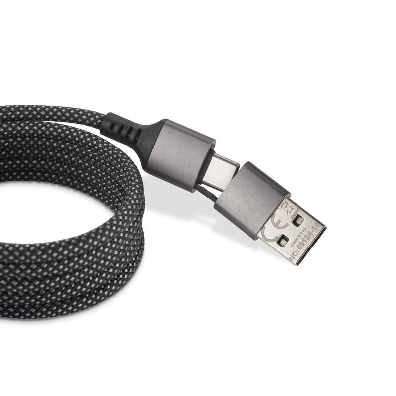 Cablu de încărcare magnetic Aleksa Argintiu