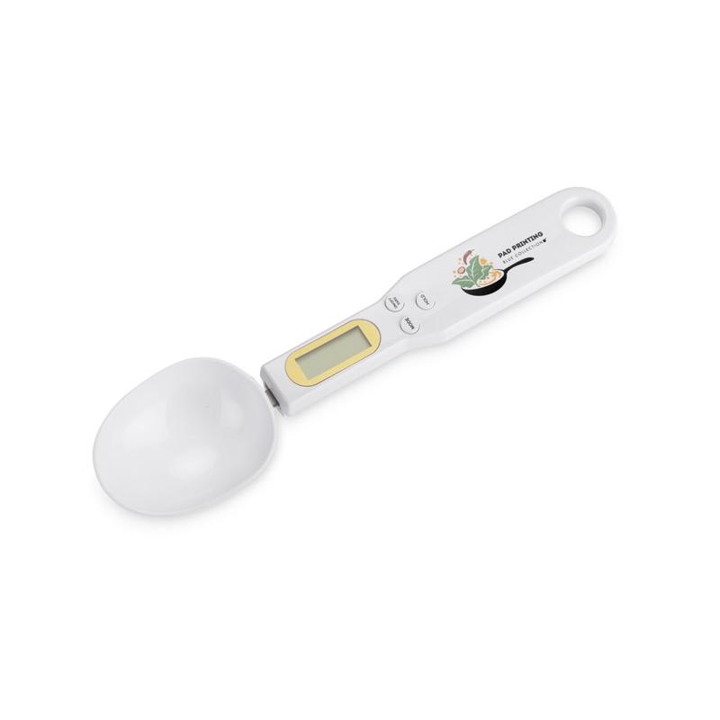 Lingură cu cântar electronic Spooni Alb
