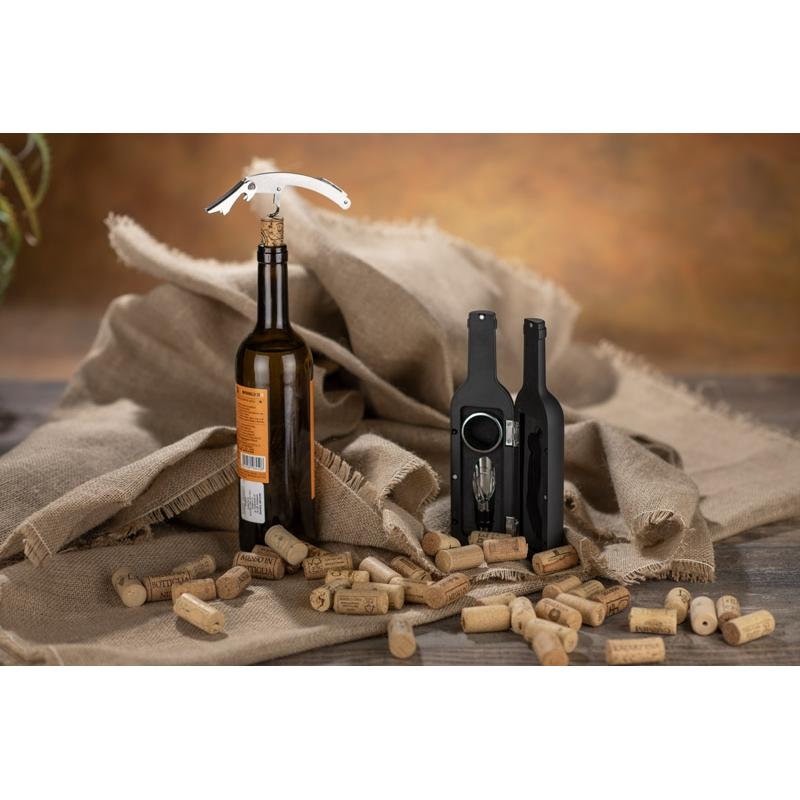 Set pentru vin Sommelier Negru