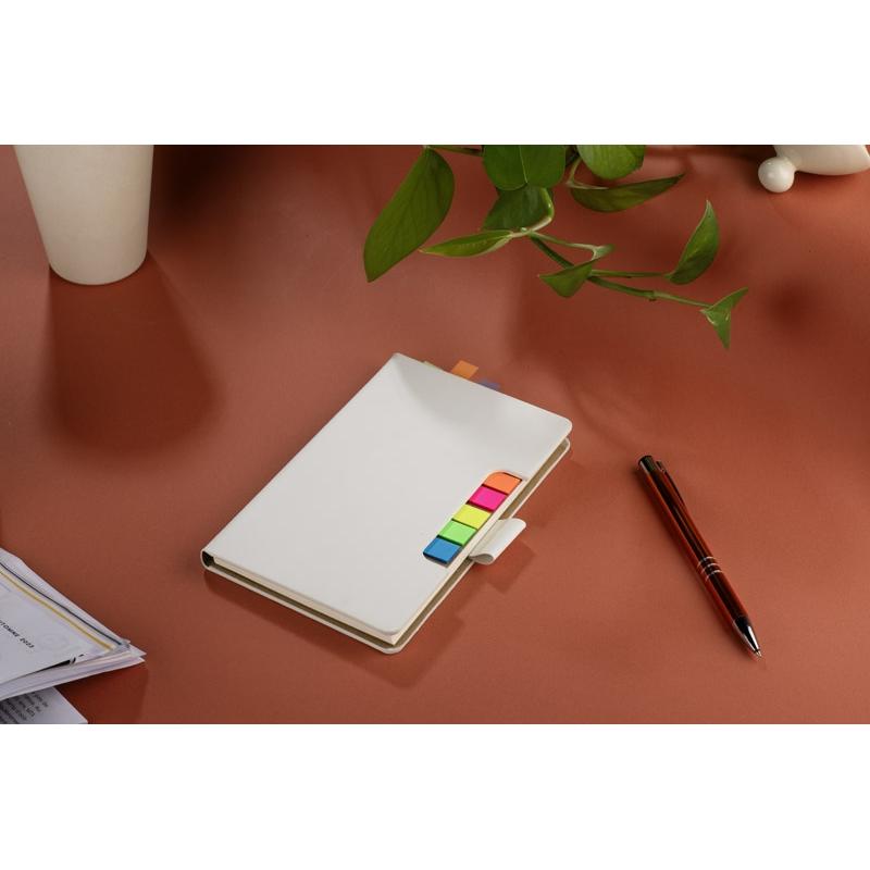 Blocnotes cu notițe autoadezive Stiklo A6 Alb