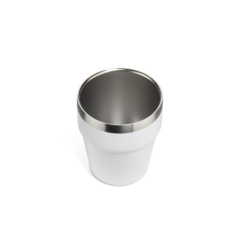 Cană din oțel inoxidabil reciclat Makel 300 ml Alb