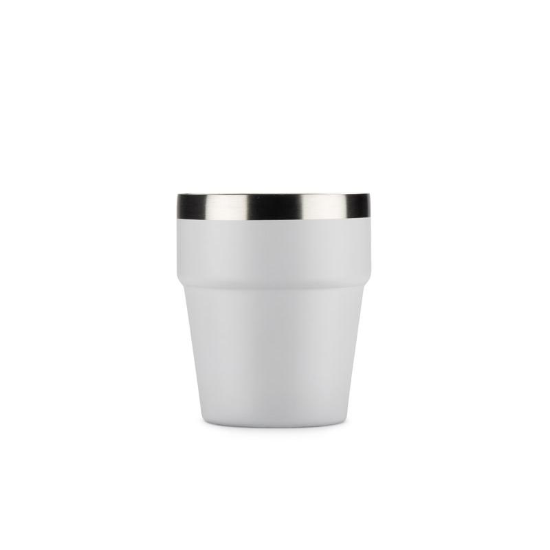 Cană din oțel inoxidabil reciclat Makel 300 ml Alb