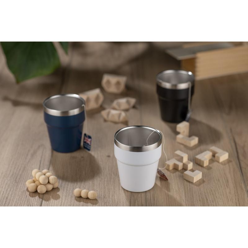 Cană din oțel inoxidabil reciclat Makel 300 ml Alb