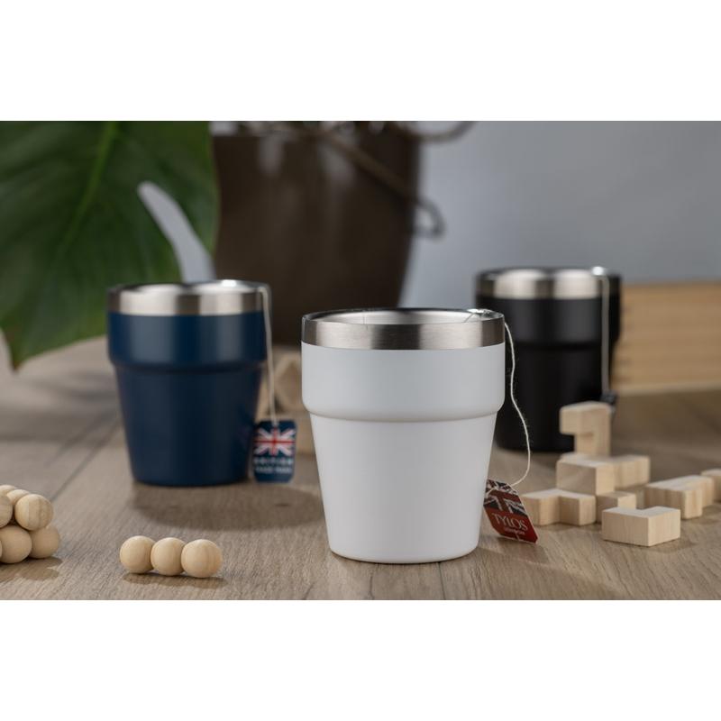 Cană din oțel inoxidabil reciclat Makel 300 ml Alb