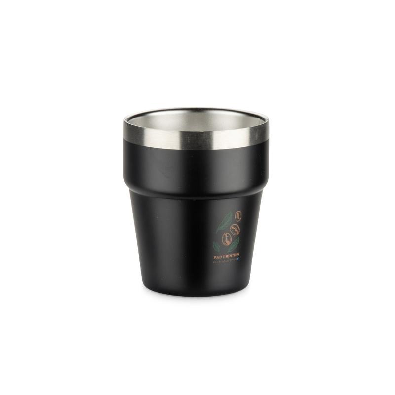 Cană din oțel inoxidabil reciclat Makel 300 ml Negru