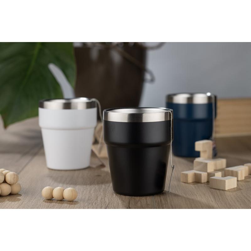 Cană din oțel inoxidabil reciclat Makel 300 ml Negru
