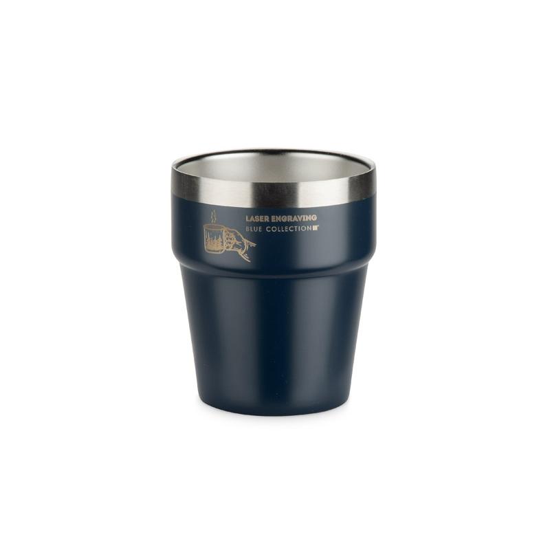 Cană din oțel inoxidabil reciclat Makel 300 ml Bleumarin