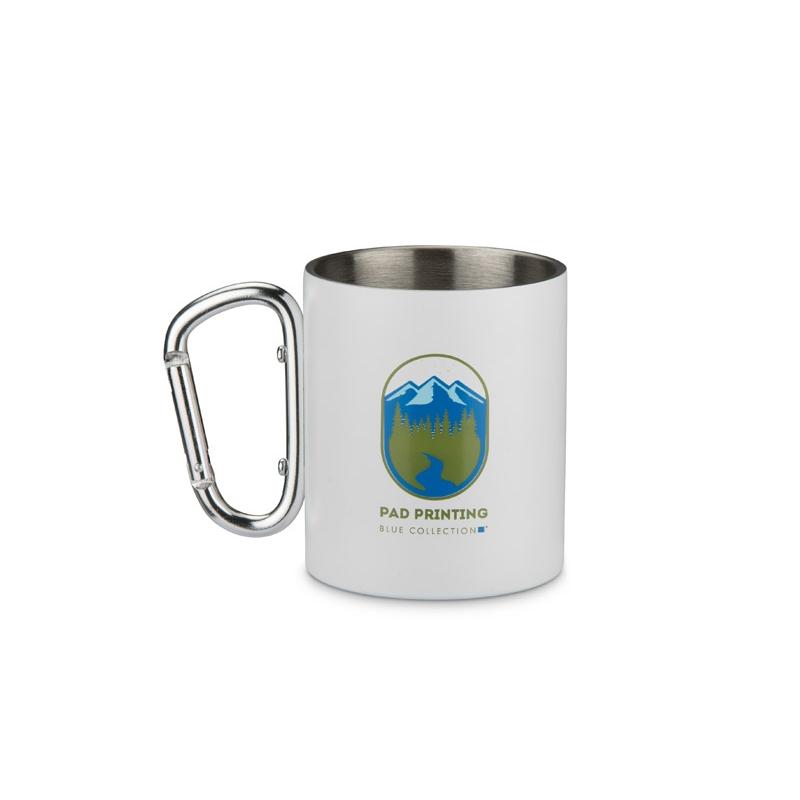 Cană din oțel inoxidabil reciclat Vivo 250 ml Alb