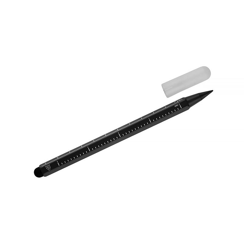 Creion tip stilou cu riglă Drawi Negru
