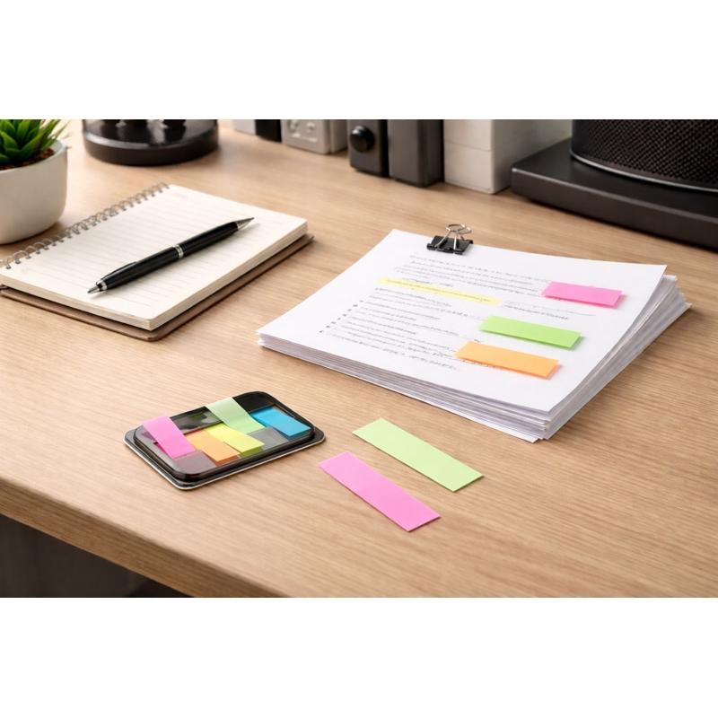 Set notițe autoadezive Plix Negru