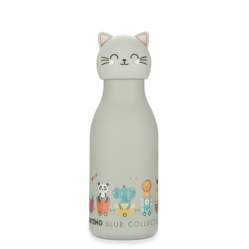Sticlă termoizolantă pentru copii cu model dinozaur Animi, 400 ml Gri