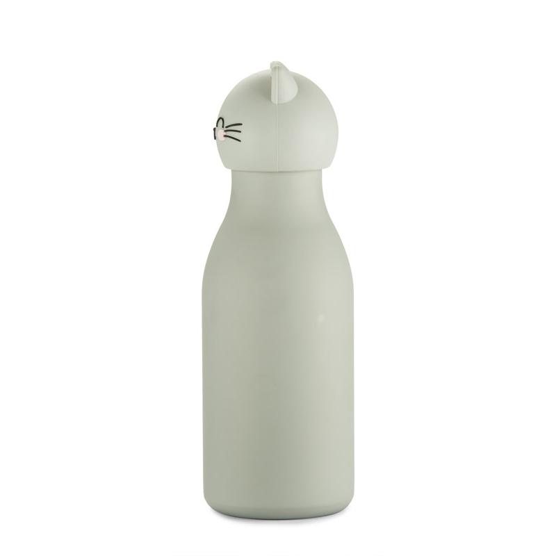 Sticlă termoizolantă pentru copii cu model dinozaur Animi, 400 ml Gri