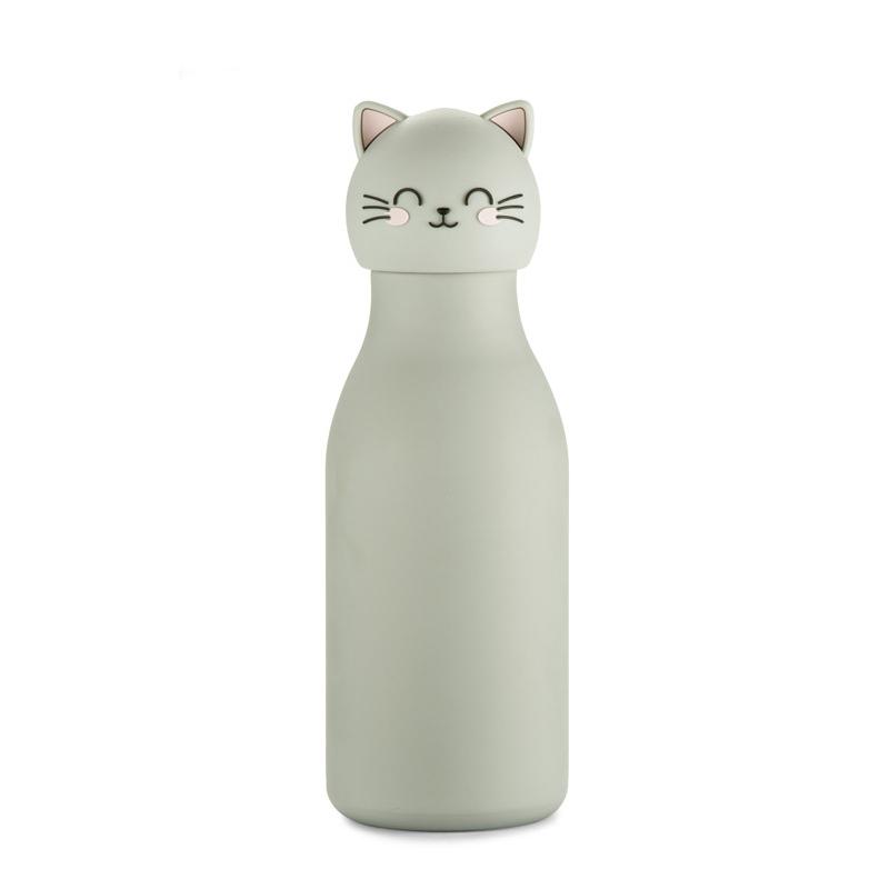 Sticlă termoizolantă pentru copii cu model dinozaur Animi, 400 ml Gri