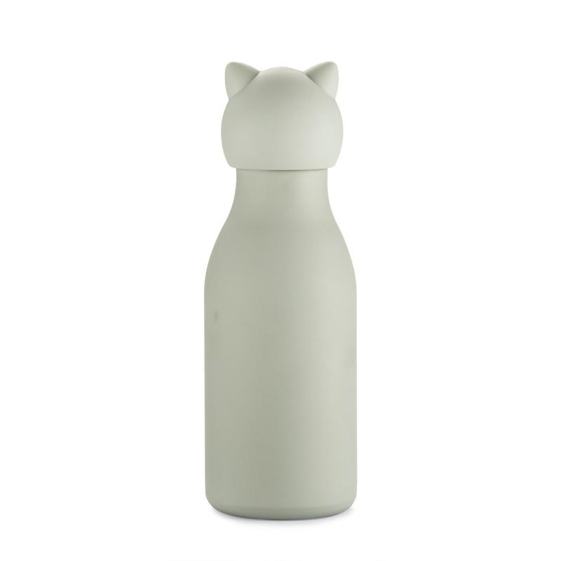 Sticlă termoizolantă pentru copii cu model dinozaur Animi, 400 ml Gri