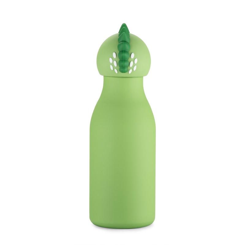 Sticlă termoizolantă pentru copii cu model dinozaur Animi, 400 ml Verde