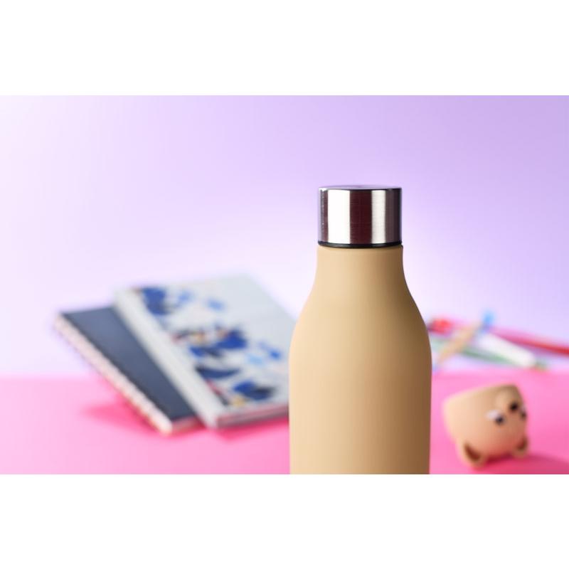 Sticlă termoizolantă pentru copii cu model dinozaur Animi, 400 ml Bej