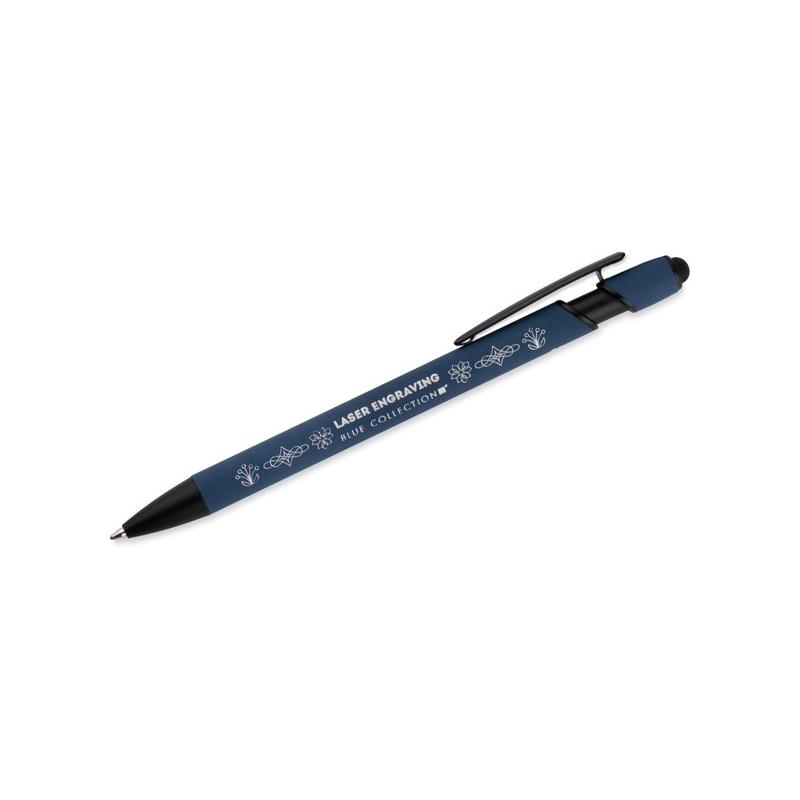 Pix cu stylus pentru ecrane tactile Poki Bleumarin