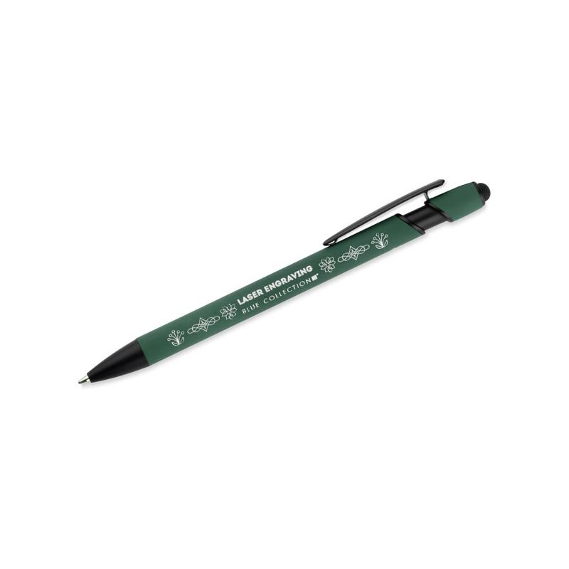 Pix cu stylus pentru ecrane tactile Poki Verde inchis