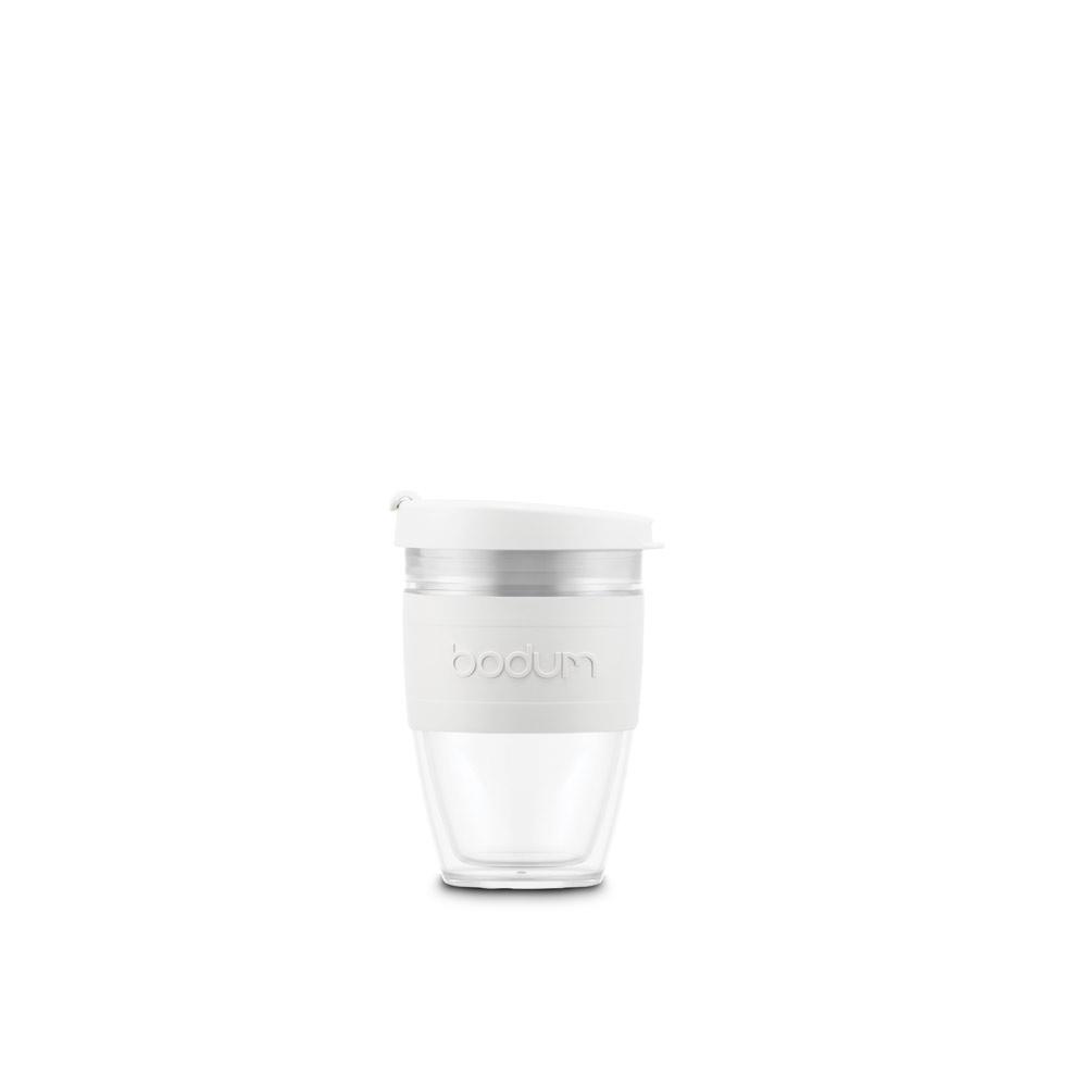 JOYCUP DOUBLE 250. Cană de călătorie 250ml Alb