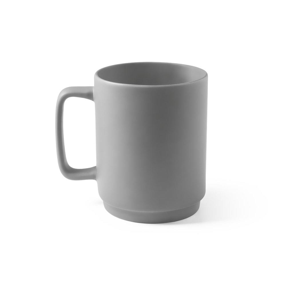 MIGHTY. Cană din ceramică cu corp cilindric Gri