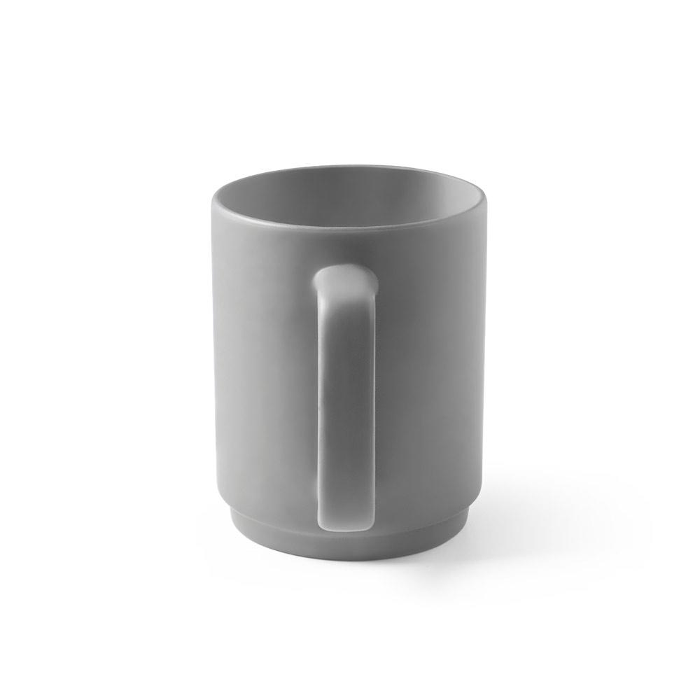 MIGHTY. Cană din ceramică cu corp cilindric Gri