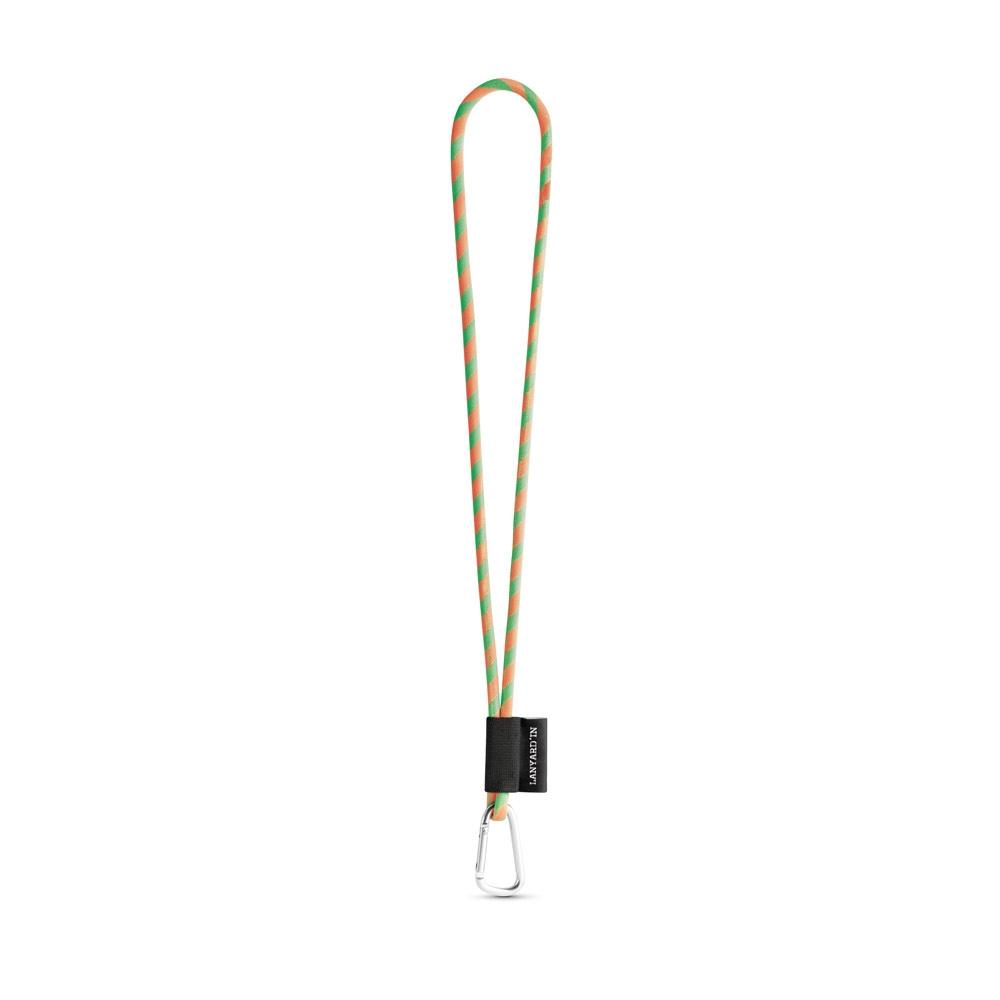 Lanyard Tube Long Set II. Modele standard 368 - Verde hexacrom/Portocaliu