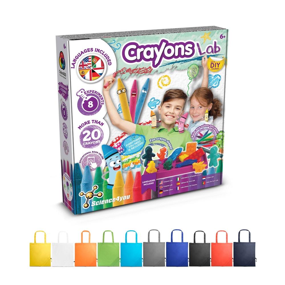 Crayon Factory Kit II. Joc educațional furnizat cu o pungă de cadou pliabilă 190T Roșu