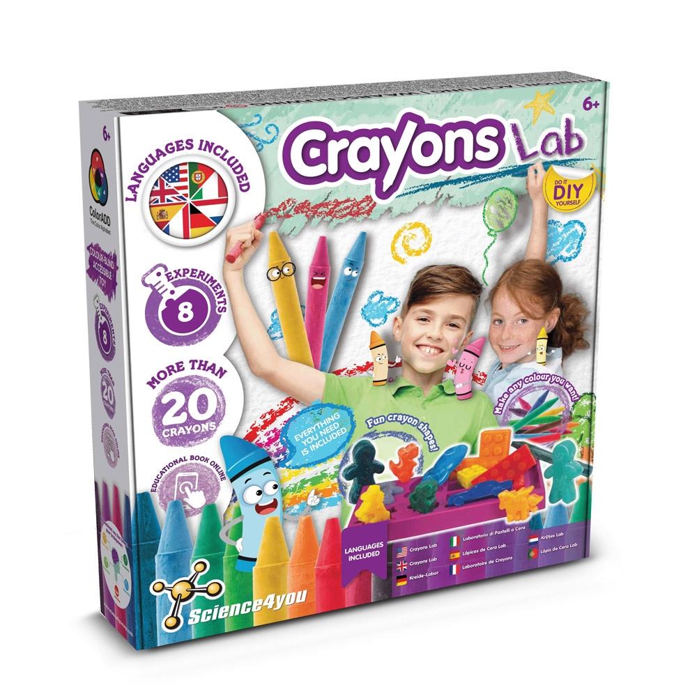 Crayon Factory Kit III. Joc educațional furnizat cu o pungă cadou din hârtie kraft (100 g/m²) Alb