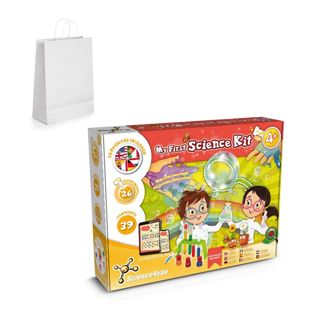 My First Science Kit II. Joc educațional furnizat cu o pungă cadou din hârtie kraft (100 g/m²) Alb