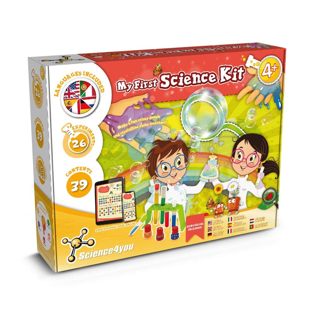 My First Science Kit III. Joc educațional furnizat cu o pungă cadou din hârtie kraft (115 g/m²) Natural