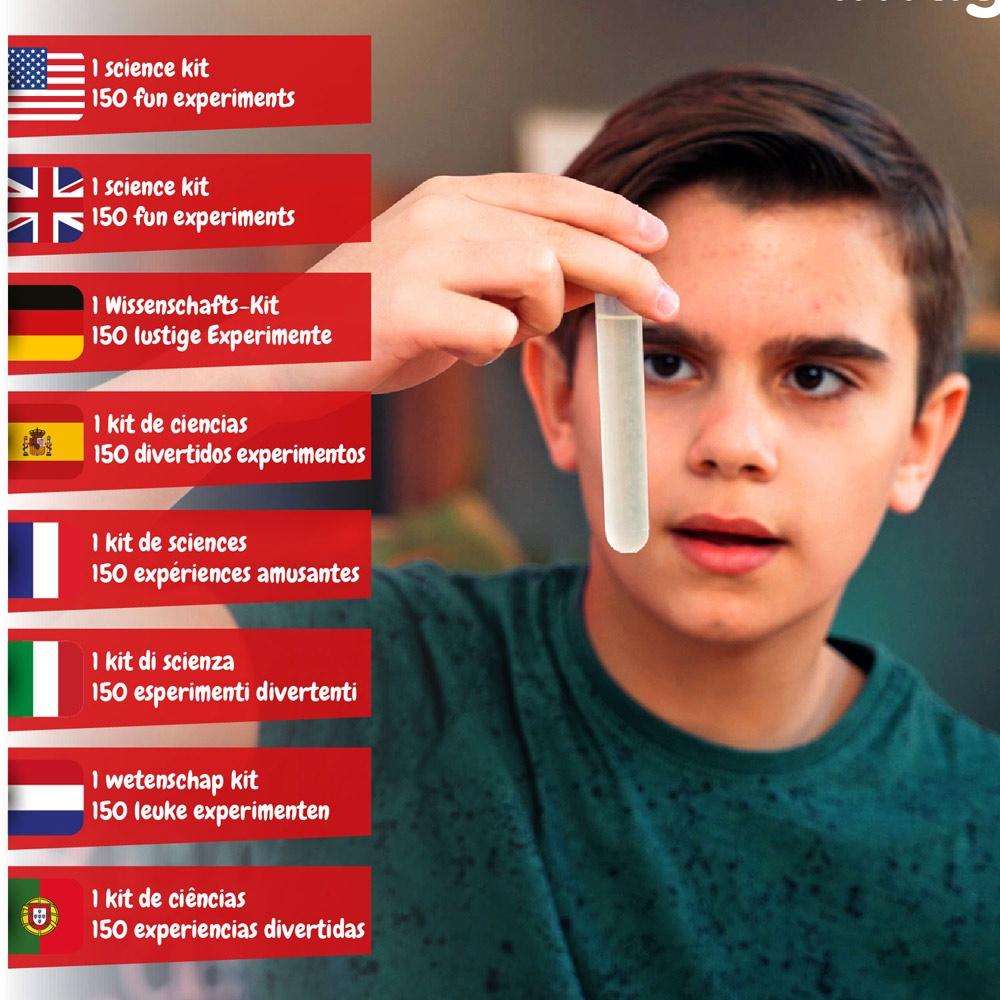 6 in 1 Super Science Kit II. Joc educațional furnizat cu o pungă cadou din hârtie kraft (100 g/m²) Alb