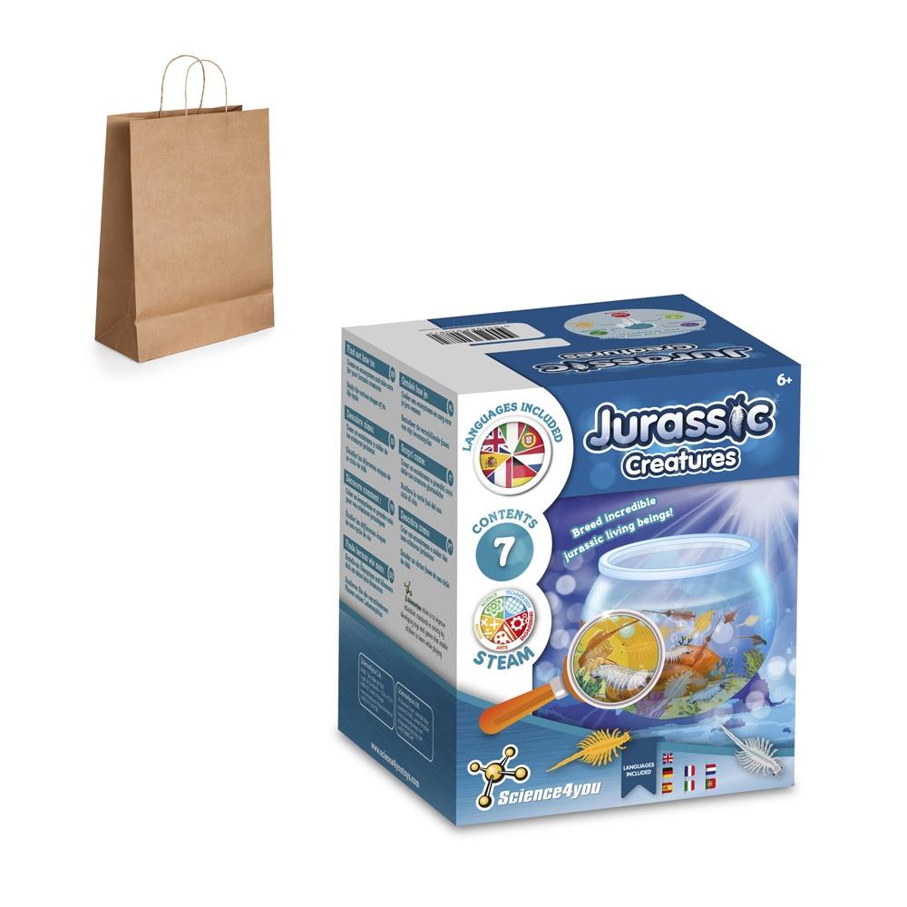 Jurassic Pets Kit II. Joc educațional furnizat cu o pungă cadou din hârtie kraft (115 g/m²) Natural