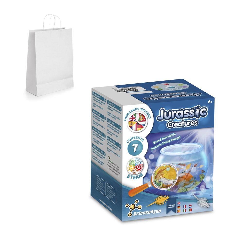 Jurassic Pets Kit III. Joc educațional furnizat cu o pungă cadou din hârtie kraft (90 g/m²) Alb