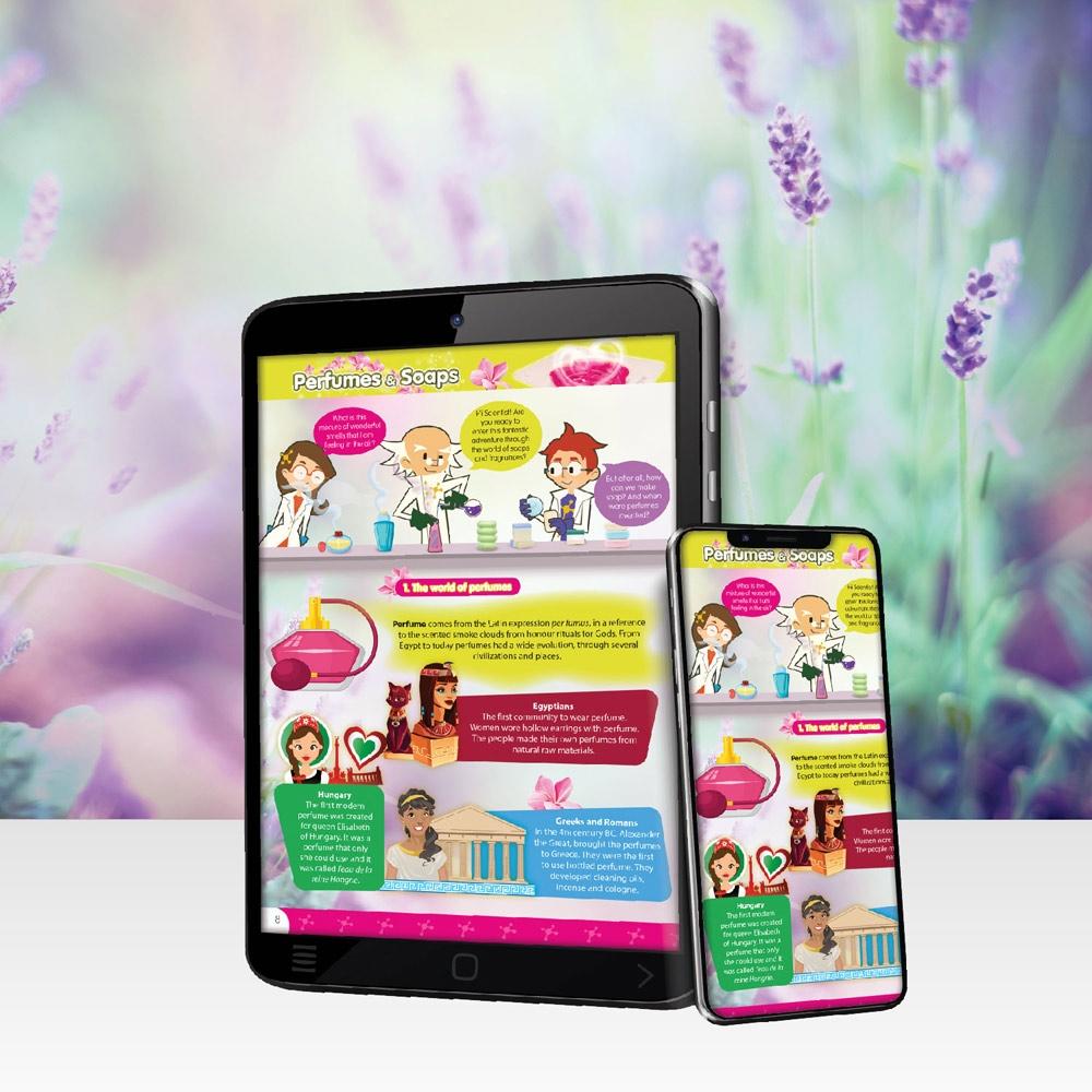 Perfume & Soap Factory Kit II. Joc educațional furnizat cu o pungă cadou din hârtie kraft (90 g/m²) Alb