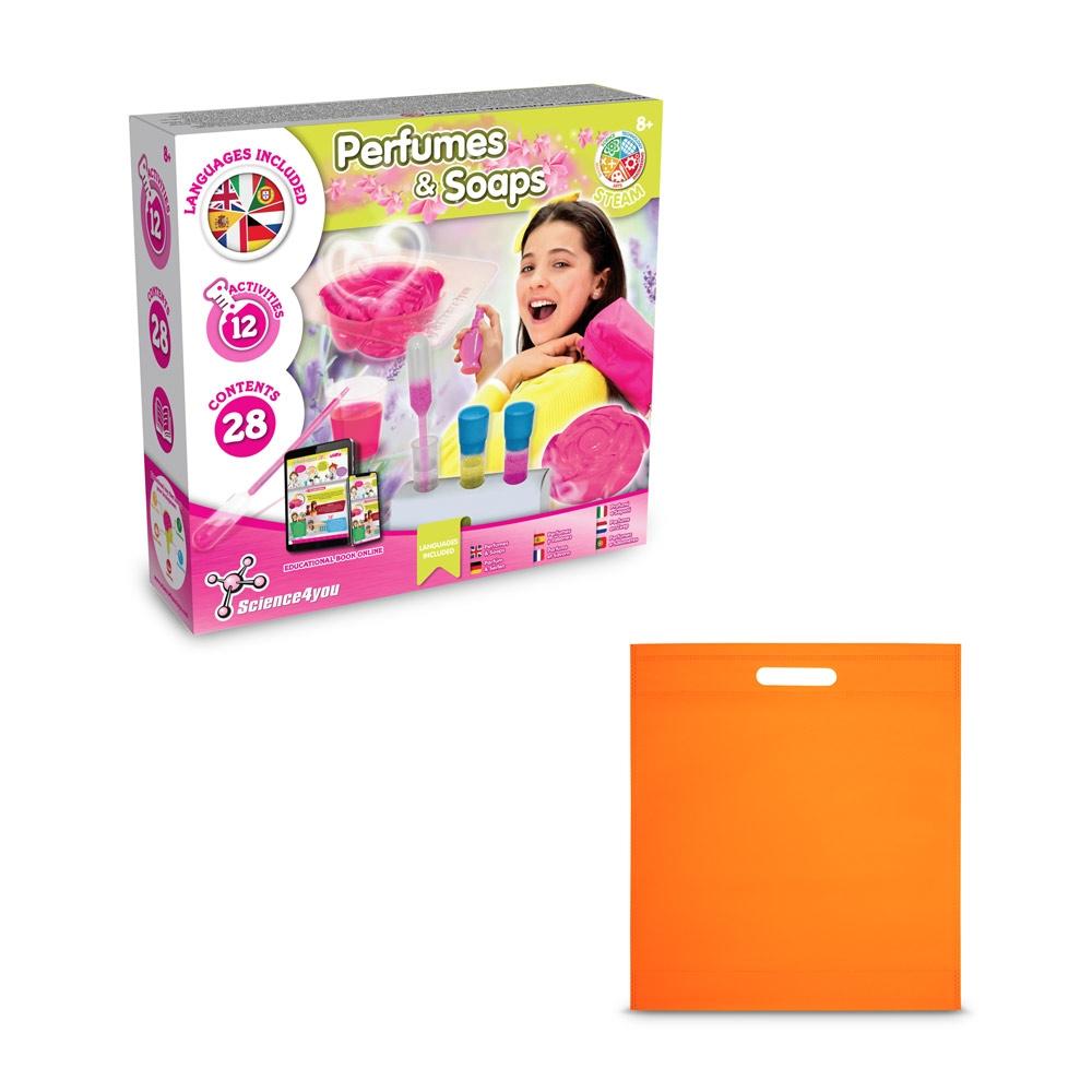 Perfume & Soap Factory Kit IV. Joc educațional furnizat cu o pungă cadou nețesută (80 g/m²) Portocaliu