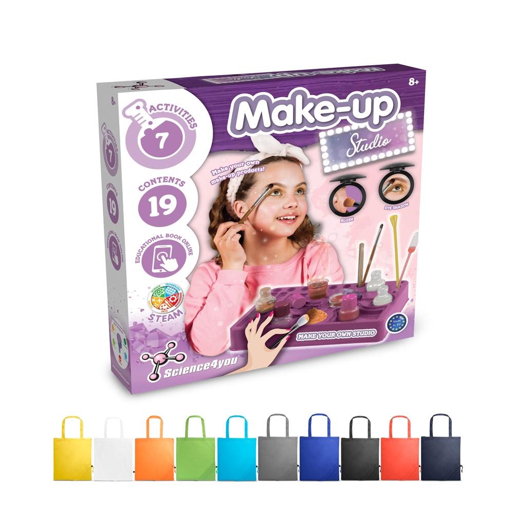 Makeup Studio Kit II. Joc educațional furnizat cu o pungă de cadou pliabilă 190T Albastru Royal
