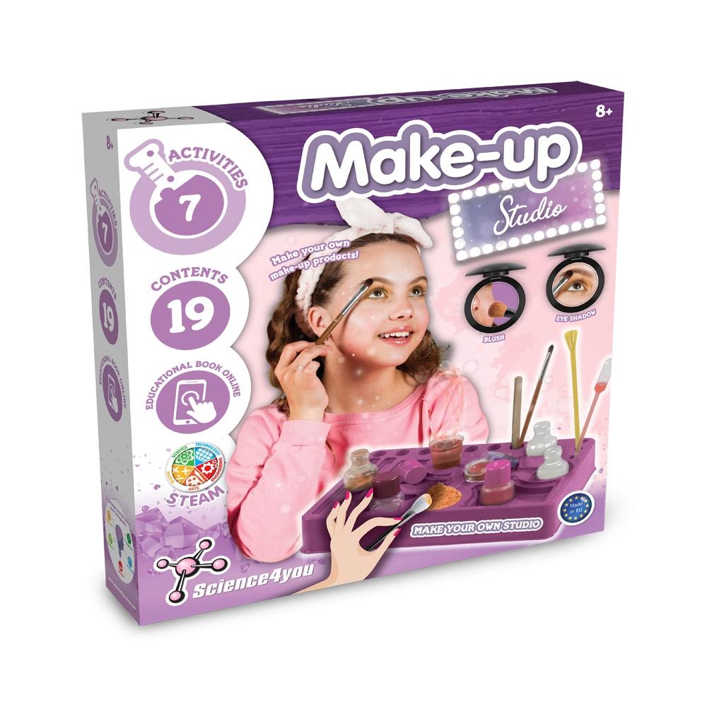 Makeup Studio Kit III. Joc educațional furnizat cu o pungă cadou din hârtie kraft (100 g/m²) Alb