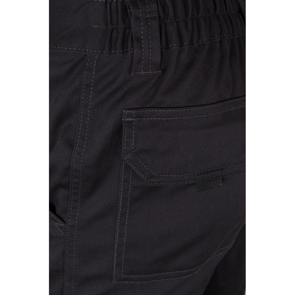 VL LUGH. Pantaloni stretch cu buzunare multiple (240 g/m²), din bumbac (46%), EME (38%) și poliester (16%) Negru 48
