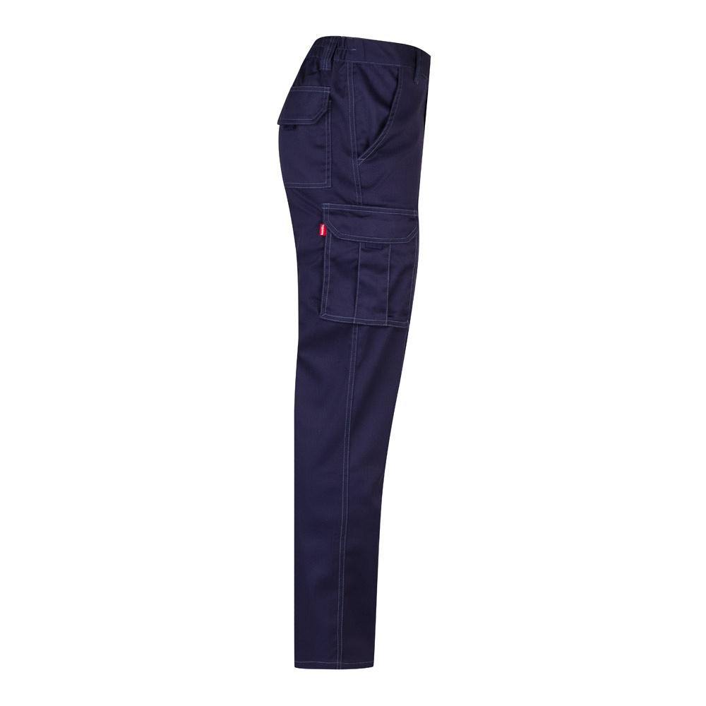 VL LUGH. Pantaloni stretch cu buzunare multiple (240 g/m²), din bumbac (46%), EME (38%) și poliester (16%) Albastru 44