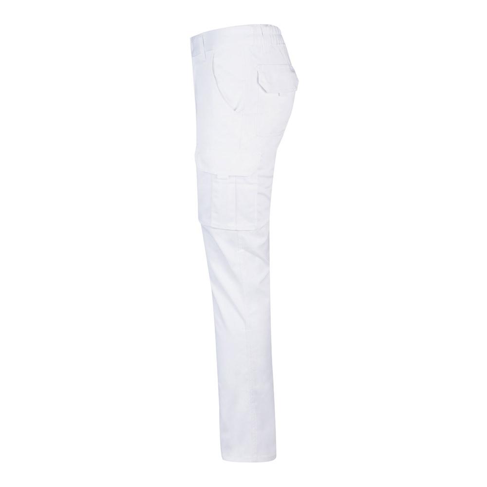 VL LUGH. Pantaloni stretch cu buzunare multiple (240 g/m²), din bumbac (46%), EME (38%) și poliester (16%) Alb 48