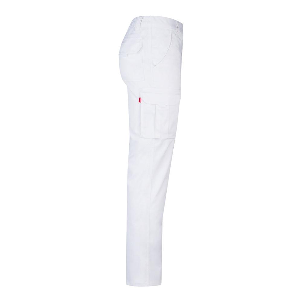 VL LUGH. Pantaloni stretch cu buzunare multiple (240 g/m²), din bumbac (46%), EME (38%) și poliester (16%) Alb 48